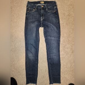 Mother Denim Looker Ankle Fray - Girl Crush 25